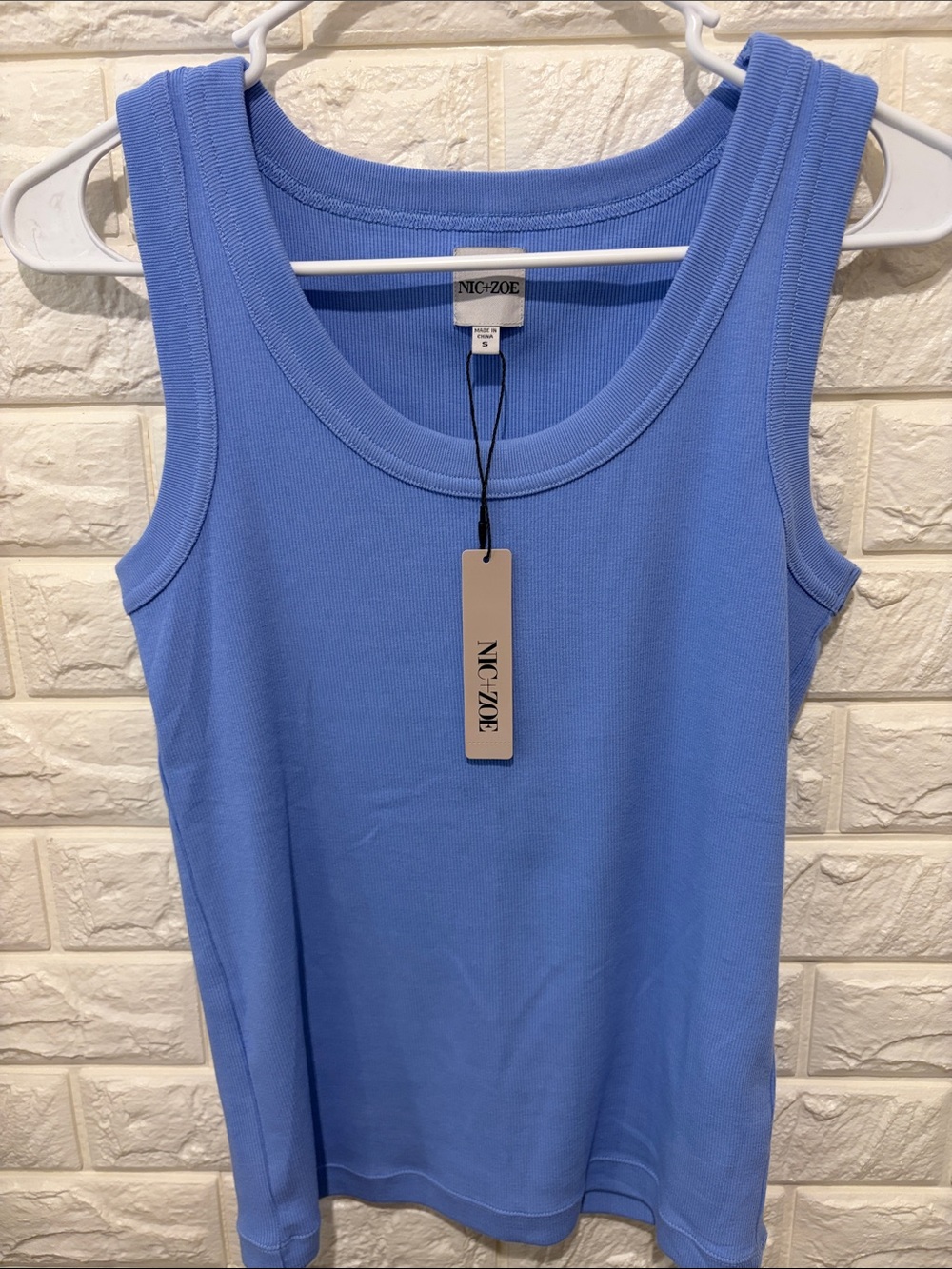 NIC+ZOE Periwinkle Sleeveless Ribbed Tank - Women
